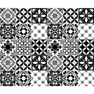 Sada 30 nástěnných samolepek Ambiance Decal Tiles Azulejos Rosario, 10 x 10 cm obraz