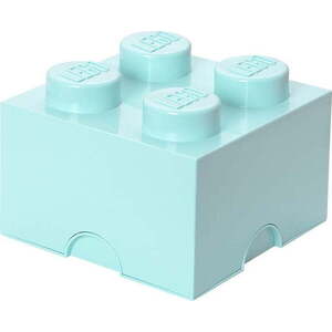 Světle modrý úložný box čtverec LEGO® obraz