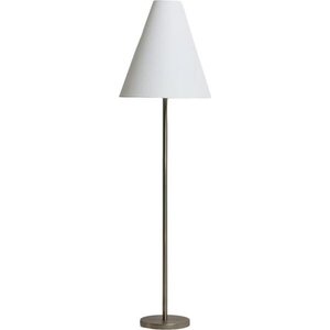 Stojací lampa ve stříbrné barvě s textilním stínidlem (výška 153 cm) Navat – Kave Home obraz