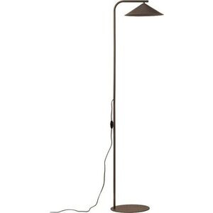 Hnědá kovová stojací lampa (výška 160 cm) Nocte – Micadoni obraz