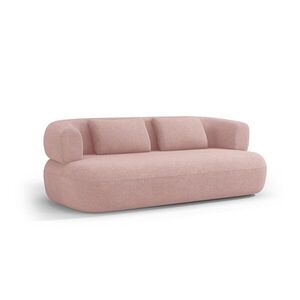 Světle růžová pohovka z textilie bouclé 178 cm Jenny – Micadoni obraz