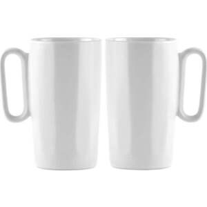 Bílé hrnky z kameniny v sadě 2 ks 330 ml Fuori – Vialli Design obraz