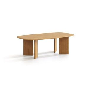 Konferenční stolek z dubového dřeva v přírodní barvě 60x120 cm Charlotte – Micadoni obraz