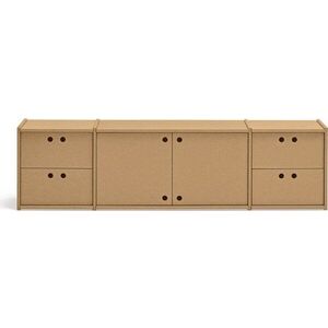 TV stolek v přírodní barvě 157x42x40 cm Wally – Teulat obraz