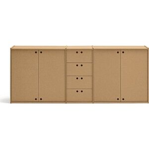 Komoda v přírodní barvě 197x80x40 cm Wally – Teulat obraz