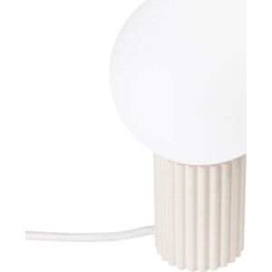 Krémová stolní lampa se skleněným stínidlem (výška 19 cm) Orbital – Sollux obraz