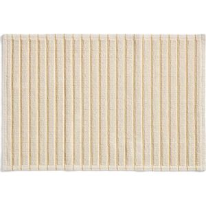 Žlutá/béžová textilní koupelnová předložka 50x80 cm Merade – Kave Home obraz