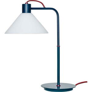 Stolní lampa v petrolejové barvě se skleněným stínidlem (výška 44 cm) Spot – Hübsch obraz