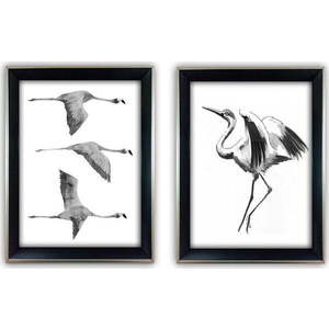 Obrazy v sadě 2 ks 35x45 cm Crane – Wallity obraz