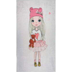 Pratelný dětský koberec 160x230 cm Cute Girl and the Bear – Vitaus obraz