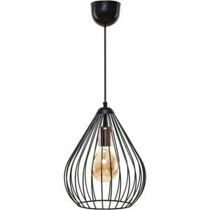 Černé závěsné svítidlo s kovovým stínidlem ø 24 cm Fasah – Opviq lights obraz