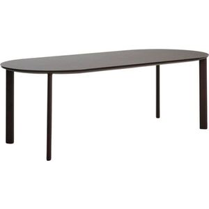 Zahradní jídelní stůl se skleněnou deskou 100x230 cm Erice – Kave Home obraz