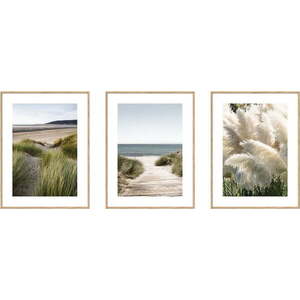 Obrazy v sadě 3 ks 30x40 cm Beach – knor obraz