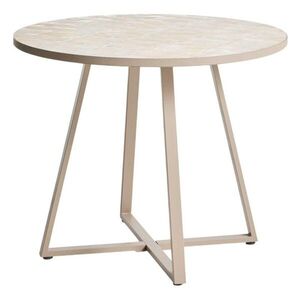 Kulatý zahradní jídelní stůl s keramickou deskou ø 90 cm Tella – Kave Home obraz