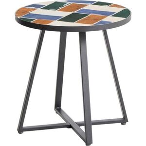 Kulatý zahradní stolek s keramickou deskou ø 45 cm Tella – Kave Home obraz