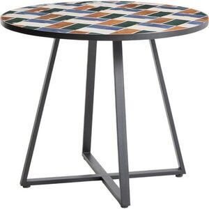 Kulatý zahradní jídelní stůl s keramickou deskou ø 90 cm Tella – Kave Home obraz