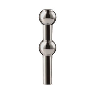 Leskle černá kovová váza (výška 10 cm) Nagel – STOFF Nagel obraz