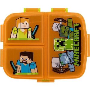 Oranžový plastový dětský svačinový box Minecraft – STOR obraz