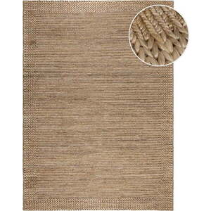 Ručně tkaný kenafový koberec v přírodní barvě 120x170 cm Drew Border – Flair Rugs obraz