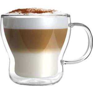 Skleněné hrnky v sadě 2 ks na cappuccino/dvoustěnné 370 ml Bolla – Vialli Design obraz
