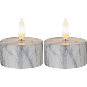 LED svíčky v sadě 2 ks (výška 6 cm) Flamme Marble – Star Trading obraz