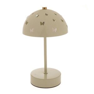 Béžová kovová dětská stolní lampa Butterfly – Dakls obraz