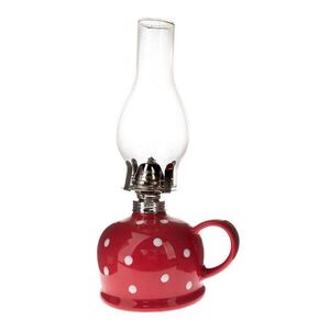 Keramická petrolejová lampa (výška 28 cm) – Dakls obraz