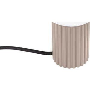 Taupe stolní lampa se skleněným stínidlem (výška 19 cm) Orbital – Sollux obraz