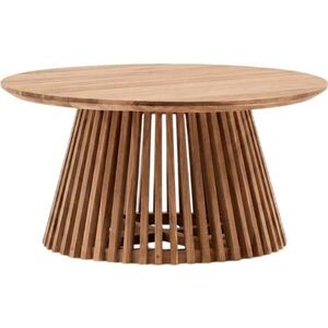 Konferenční stolek z teakového dřeva Kave Home Irune, ⌀ 80 cm obraz