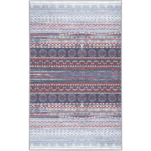 Fialovo-šedý pratelný koberec 80x150 cm Vintage Stripe – Mila Home obraz