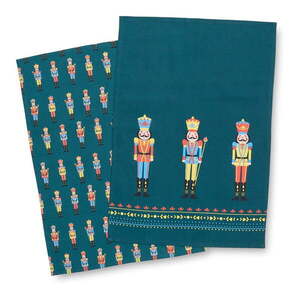 Bavlněné utěrky v sadě 4 ks s vánočním motivem 50x70 cm Nutcracker – Catherine Lansfield obraz