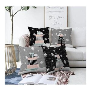 Povlaky na polštáře v sadě 4 ks s vánočním motivem 43x43 cm Merry Christmas – Mila Home obraz