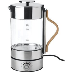 Skleněná rychlovarná konvice ve stříbrné barvě 1, 2 l Emma – Stelton obraz