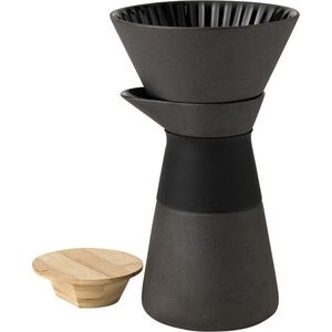 Černý kameninový set na překapávanou kávu 600 ml Theo – Stelton obraz