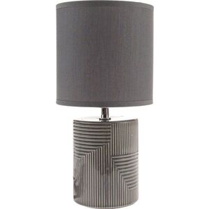 Šedá keramická stolní lampa s textilním stínidlem (výška 32, 5 cm) Anita – Dakls obraz