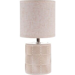 Béžová keramická stolní lampa s textilním stínidlem (výška 27 cm) Anita – Dakls obraz
