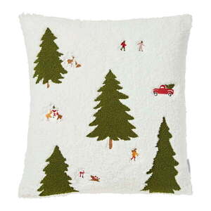 Dekorační polštář s vánočním motivem z materiálu bouclé 45x45 cm Christmas Tree – Catherine Lansfield obraz