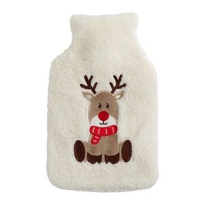 Bílý termofor z mikroplyše 1, 2 l XMAS – Tiseco Home Studio obraz
