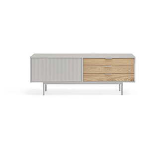 TV stolek v dekoru dubu v šedo-přírodní barvě 140x52 cm Sierra – Teulat obraz