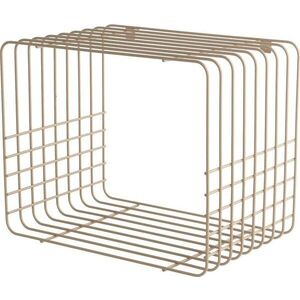 Béžová patrová kovová police 38 cm Wire – Mette Ditmer Denmark obraz