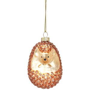 Skleněná ručně vyrobená vánoční ozdoba 8 cm Hedgehog – Sass & Belle obraz