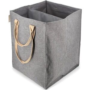 Šedý látkový koš na prádlo 71 l Laundry Hub Tweed duplo – Rolser obraz