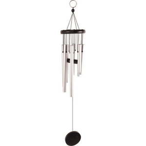Závěsná zvonkohra ve stříbrné barvě Esschert Design, výška 56, 5 cm obraz