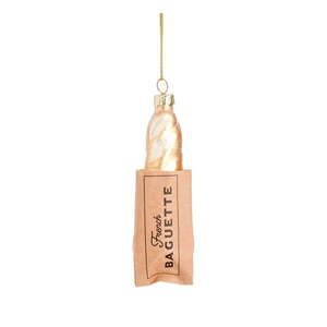 Skleněná ručně vyrobená vánoční ozdoba 11 cm Baguette – Sass & Belle obraz