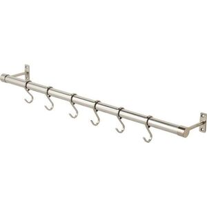 Nástěnný věšák nerezový v matně stříbrné barvě 70 cm Hang-It – Mette Ditmer Denmark obraz