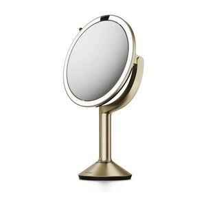 Kosmetické zrcadlo s osvětlením/zvětšovací (zvětšení 5x/zvětšení 10x) ø 20 cm Trio – simplehuman obraz