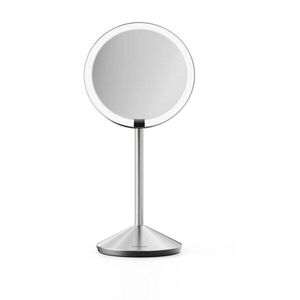 Kosmetické zrcadlo s osvětlením/zvětšovací (zvětšení 5x) ø 12 cm – simplehuman obraz