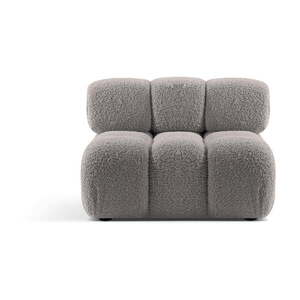 Světle šedý modul pohovky z textilie bouclé (středový díl) Bellis – Micadoni Home obraz