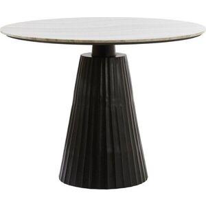 Kulatý jídelní stůl s mramorovou deskou ø 100 cm Rianne – Light & Living obraz