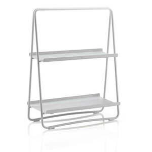 Světle šedý kovový regál 23x58 cm A-Table – Zone obraz